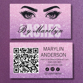 Glitter Ombre Lash Art Technician-Trendig Visitkort