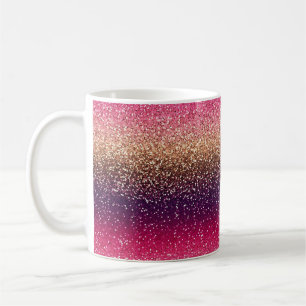 Glitter Ombre Rosa Guld Kaffemugg