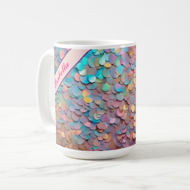 Glitter Opal HoloGrapal Modern Collection Kaffemugg (Framsida vänster)