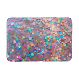 Glitter Opal Modern Holografisk samling Badrumsmatta