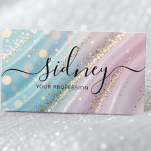glitter opal rosa bakgrund visitkort