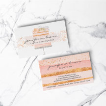 Glitter Orange Blommig Tårta Elegant Bageri