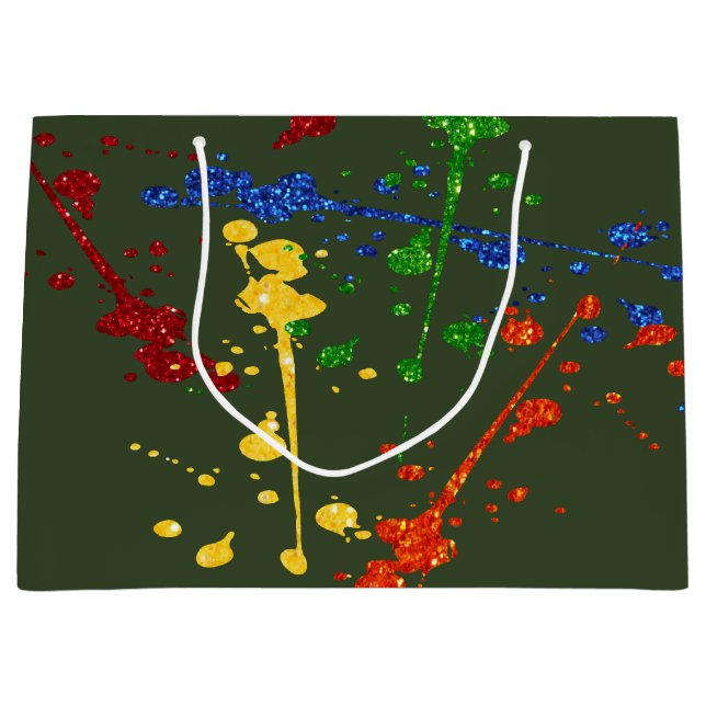 Glitter Paintball Party Paint Splatter (Framsidan)