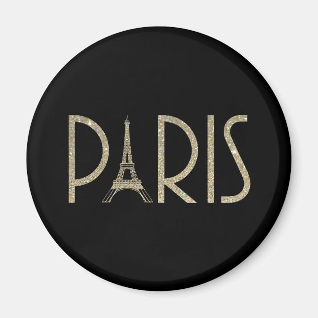 Glitter PARIS Magnet (Framsidan)