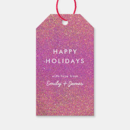 Glitter Party Presentetikett