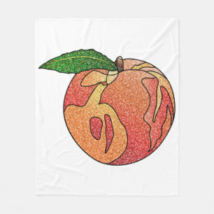 Glitter Peach Fleecefilt