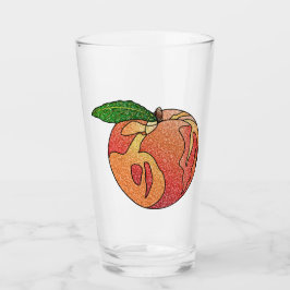 Glitter Peach Glaskopp