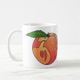 Glitter Peach Kaffemugg