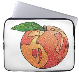 Glitter Peach Laptop Fodral