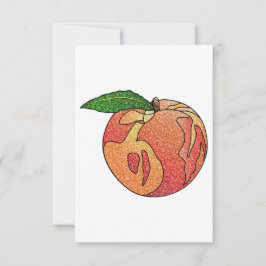 Glitter Peach Tack Kort