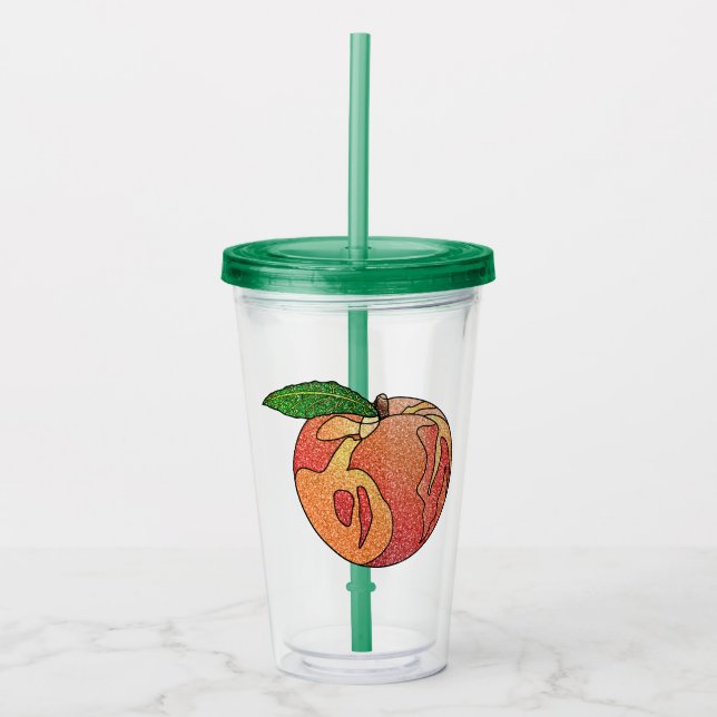 Glitter Peach Take Away Mugg (Framsida)