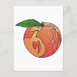 Glitter Peach Vykort