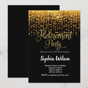 glitter Pension Party inbjudan