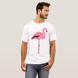 Glitter pink flamingo t shirt
