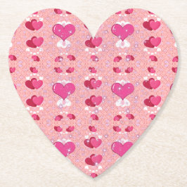 glitter pink heart vibrant romantic wallpaper underlägg papper