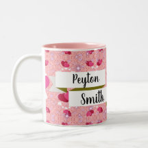 glitter pink hearts luxe romantic sweet pattern