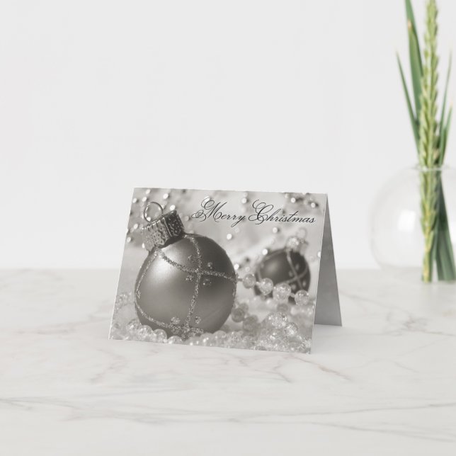 Glitter prydnadsjulkort helgkort (Framsida)
