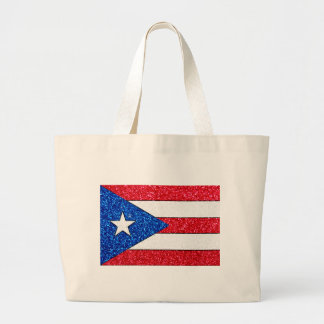 Glitter Puerto Rico tote bag Jumbo Tygkasse