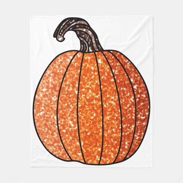 Glitter Pumpkin Fleecefilt (Framsidan)