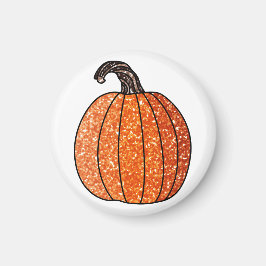 Glitter Pumpkin Magnet