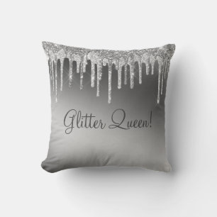 Glitter Queen Gorgous Guld Girly Gnistra Shiny Kudde