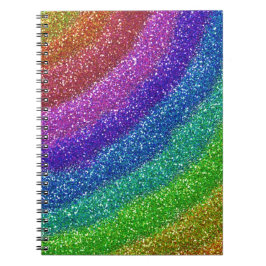 Glitter Rainbow Anteckningsbok