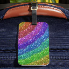 Glitter Rainbow Bagagebricka