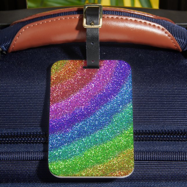 Glitter Rainbow Bagagebricka (Framsida Insitu 2)