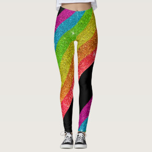 Glitter Rainbow Flagga jämlikhet Gay pride Leggings
