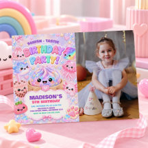 Glitter Rainbow Squishy Flickflicka Födelsedagsfes