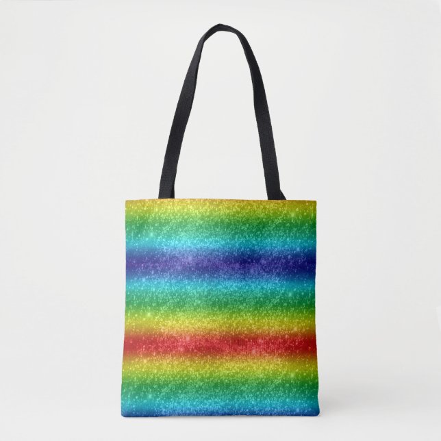 Glitter Rainbow Tygkasse (Framsida)