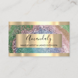 Glitter Ram Event Planner Beauty Studio SPA Visitkort