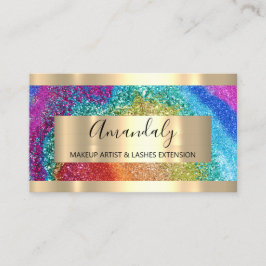 Glitter Ram, händelseplanerare för regnbågsdiagram Visitkort