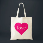 Glitter Red Heart Kärlek Bröllop Tygkasse<br><div class="desc">Detta är en vacker väska för älskare med rosa hjärta för bröllop och alla andra tillfälle. Även den kan anpassas med ditt namn eller din logotyp.</div>