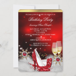 Glitter Red High Heel Shoes Silver Guld Champagne Inbjudningar
