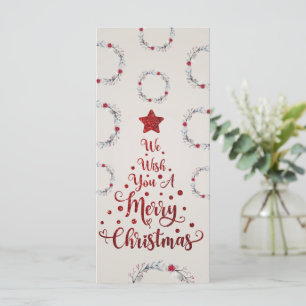 Glitter Red vi önskar dig God jul