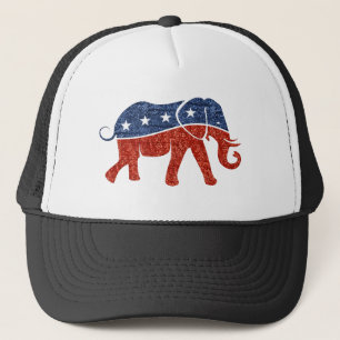 glitter-republikansk elefant keps