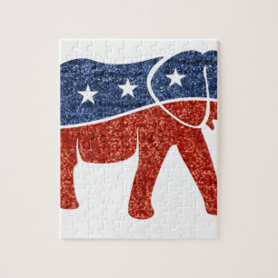 glitter-republikansk elefant pussel