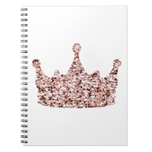 Glitter Ro Guld Krona Clipart Queen ClipartCrown Anteckningsbok