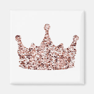 Glitter Ro Guld Krona Clipart Queen ClipartCrown Magnet