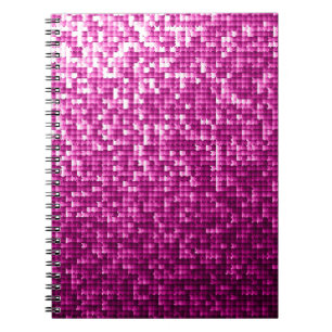 Glitter rosa anteckningsbok