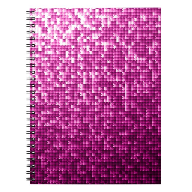 Glitter rosa anteckningsbok (Framsidan)