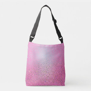 Glitter Rosa Cheetah Skriv ut Axelväska