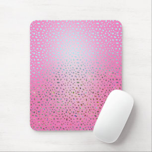 Glitter Rosa Cheetah Skriv ut Musmatta