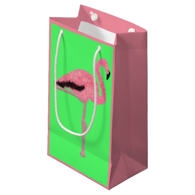 Glitter rosa flamingo (Framsidan Vinklad)