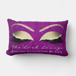 Glitter Rosa Guld Makeup Öga Lash Beauty Studio Lumbarkudde