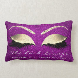 Glitter Rosa Guld Makeup Öga Lash Beauty Studio Lumbarkudde