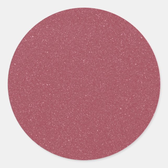 Glitter Rosa Guld Rund Etikett Anpassad (Framsida)