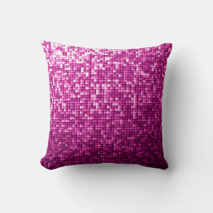 Glitter rosa kudde