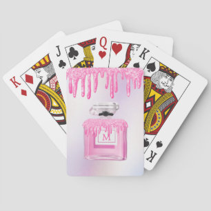 Glitter Rosa Paint Drift Parfym Monogram Casinokort